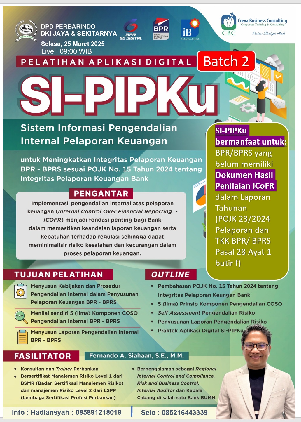 Pelatihan Jarak Jauh (PJJ) Aplikasi Digital SI-PIPKu