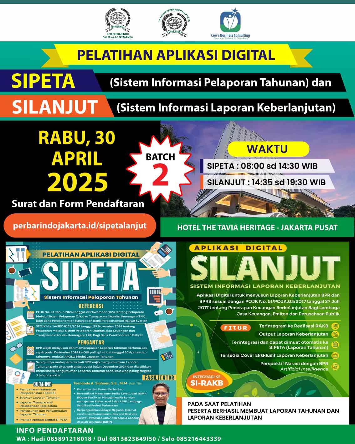 PELATIHAN APLIKASI DIGITAL SIPETA DAN SILANJUT