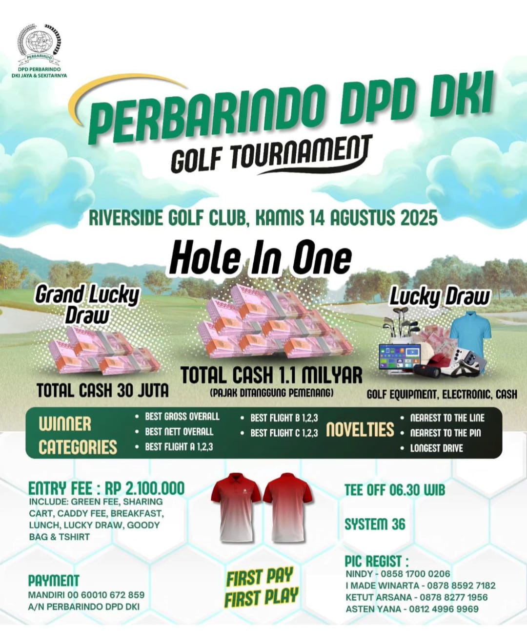 Perbarindo DPD DKI Golf Turnamen 2025