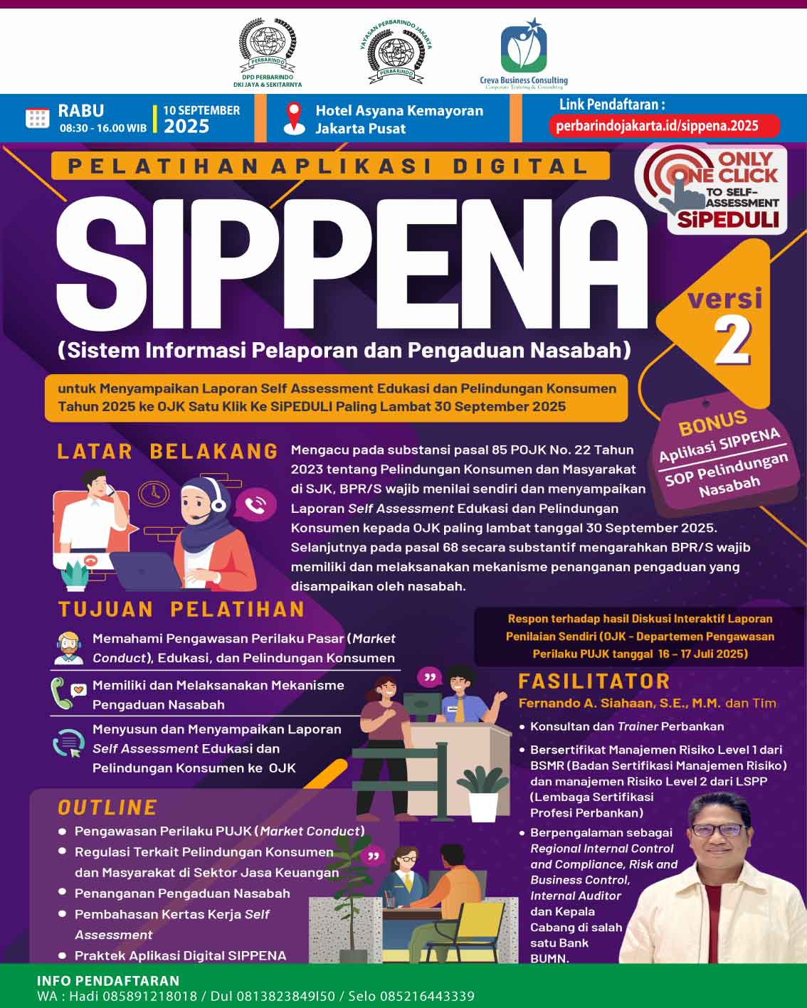 Aplikasi Digital SIPPENA (Sistem Informasi Pelaporan dan Pengaduan Nasabah) Versi 2 untuk Menyampaikan Laporan Self Assessment Edukasi dan Pelindungan Konsumen Tahun 2025