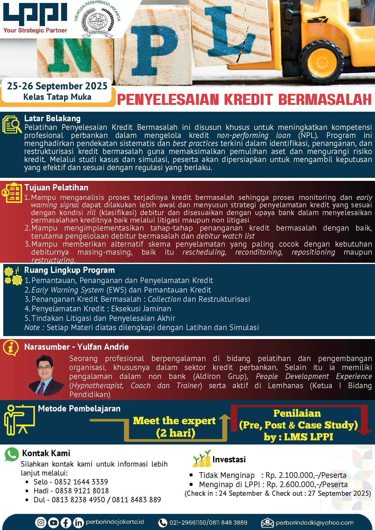 Pelatihan Penyelesaian Kredit Bermasalah