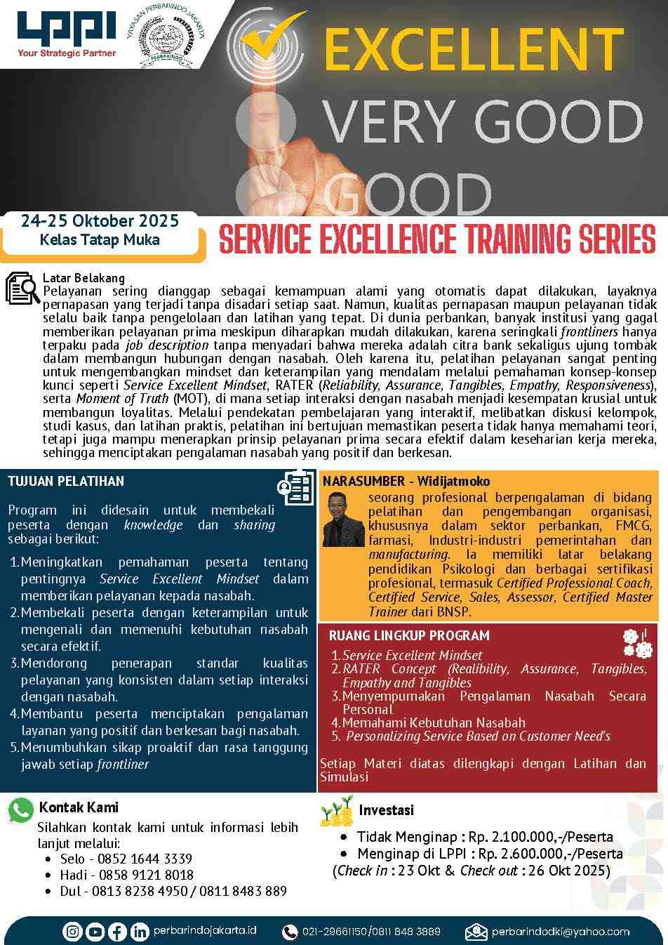Pelatihan Service Excellence Training Series - Batch 2